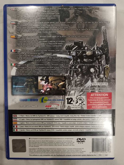 Armored Core: Nexus (Sony PlayStation 2, PAL, Complete, Tested)64740899220354121