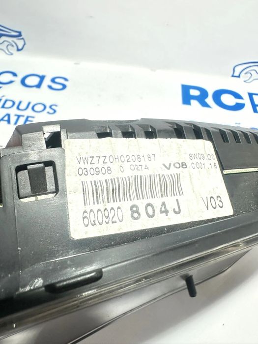 Quadrante Tablier VW Volkswagen Polo MK3 6N2 6Q0920804J 2002 - 2009