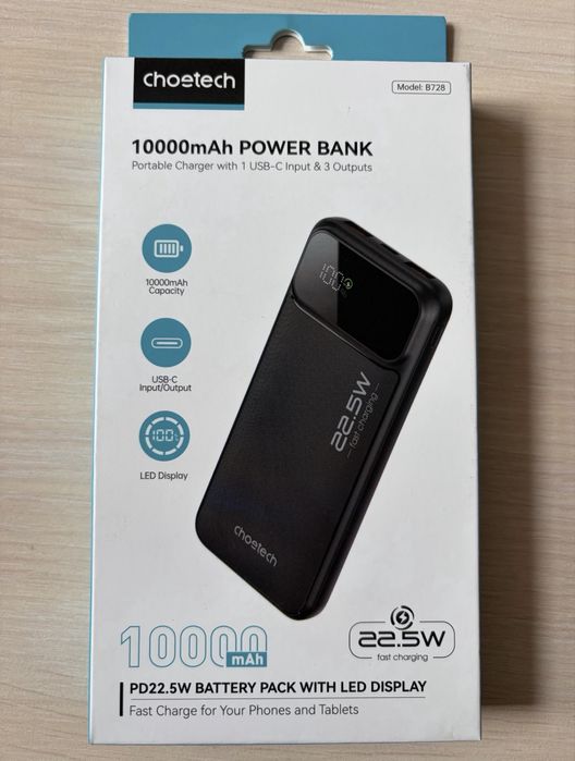 Павербанк Choetech B728 — 10 000 mAh