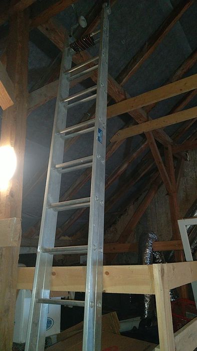 Aluminiowa Drabina dachowa 7m , skladana