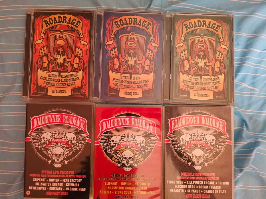Roadrunner Roadrage 2002 a 2007 (Coleção 6 DVDs)