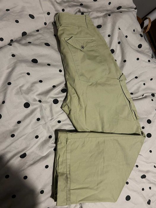 Bershka baggy cargo y8k szerkoie spodnie L olive khaki