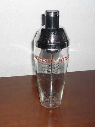 Copo misturador de coktail ou shaker dos anos 60 para colecção