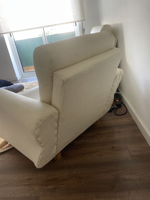 Sofa e poltrona beje