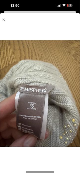 Шапка з 100% кашеміру Hemisphere
