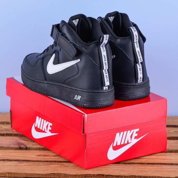 (2033) Акція! Зимові Кросівки Nike Air Force з хутром (43 44 45 46)