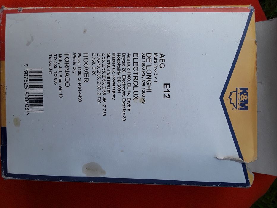 Papierowe worki do odkurzacza Electrolux E 12