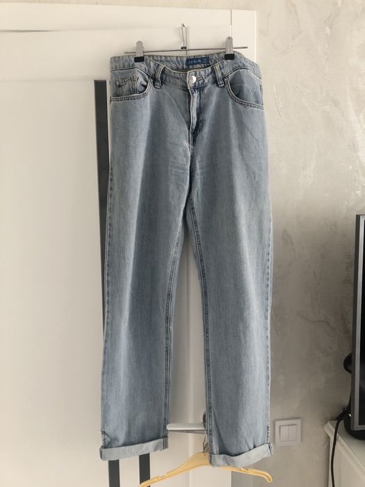 Штани екошкіра колір капучино р.М