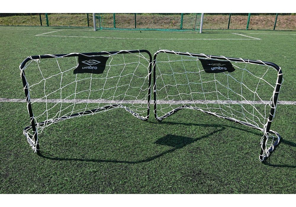 Bramki piłkarskie metalowe składane bramka dzieci zestaw 2 szt UMBRO