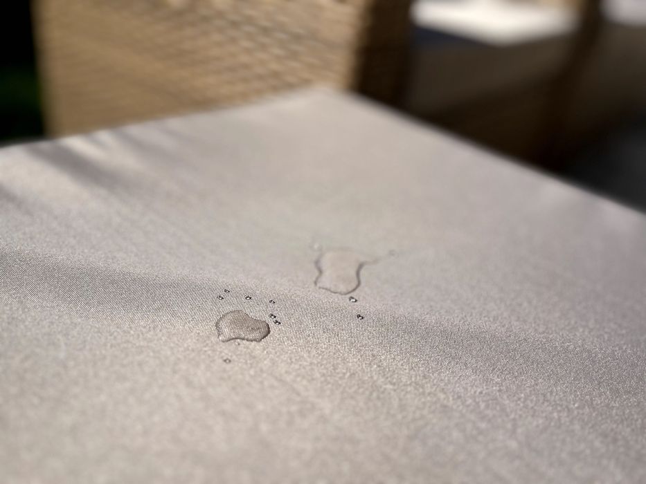 (TM) BORNEO XXL zestaw technorattan beżowoszary sofa fotel pufa