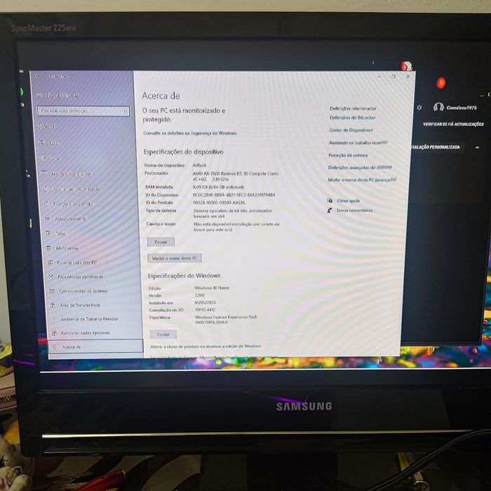 computador asrock 3.1 GHz + monitor+teclado
