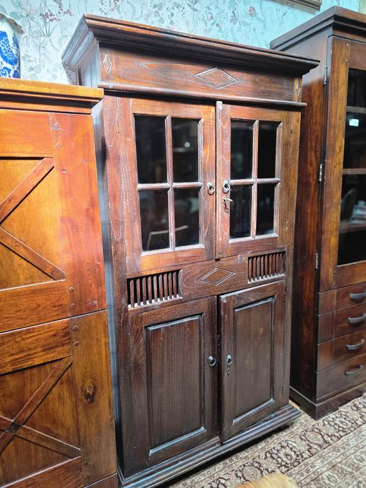 Witryna kolonialna tekowa 100 cm  # 1539 Stylowy Węgrów