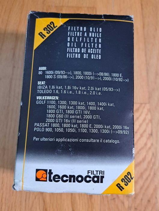 Filtro de óleo - TECNOCAR - R302