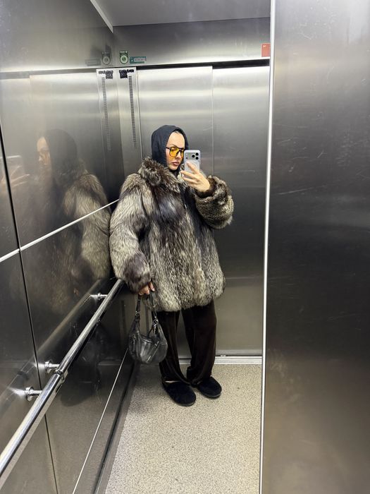 Puszyste futro z lisa