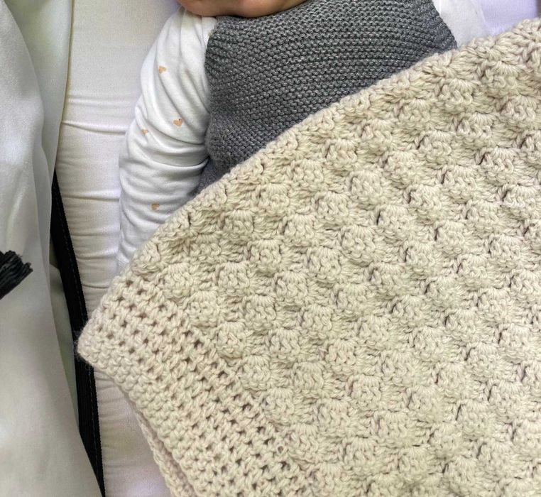 Mantas crochet 100% algodão (feitas à mão)