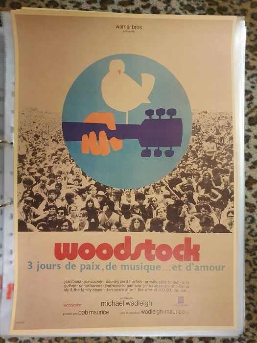 Plakat Woodstock A3 30x42 Idealny na Prezent