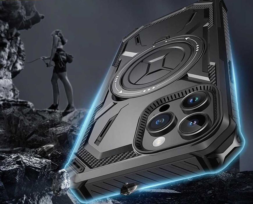 Plecki Lanhiem do Apple , iPhone 12 Pro czarny