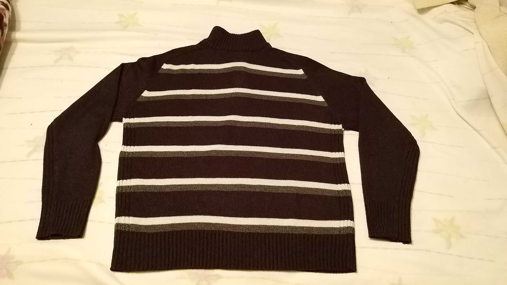 camisola T-TRAXX castanho e,beje e branco