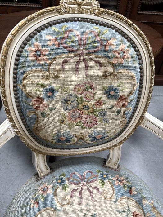 Fotel stylowy gobelin