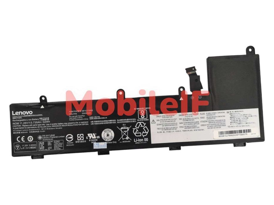 Акумулятор Lenovo ThinkPad Yoga 11e, SB10J78992, 00HW044 Original
