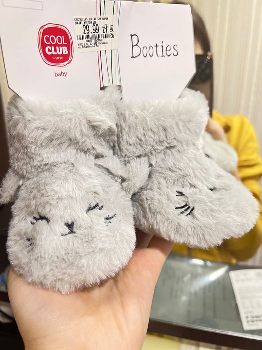 Капці-зайченята для дівчинки 68/74 см