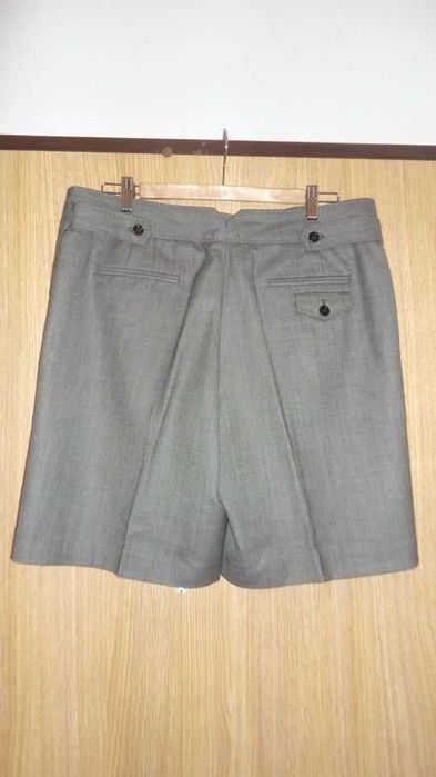 Calções de senhora cinzentos Massimo Dutti