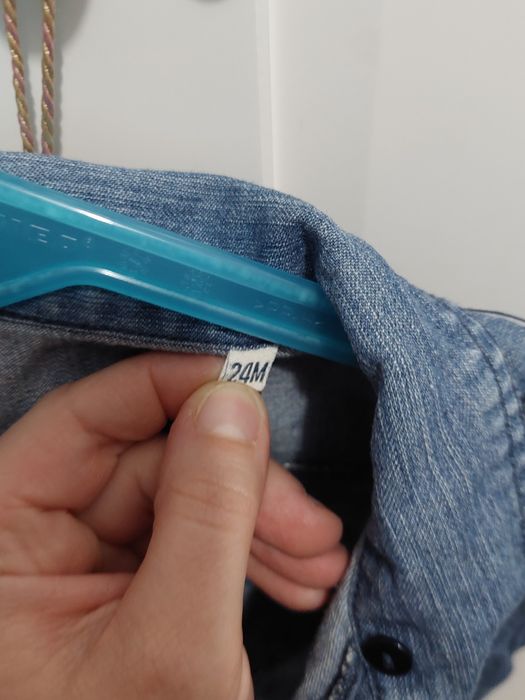 86/92 kurtka jeansowa chłopięca