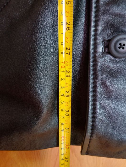 Casaco homem, preto, pele genuína, vintage.