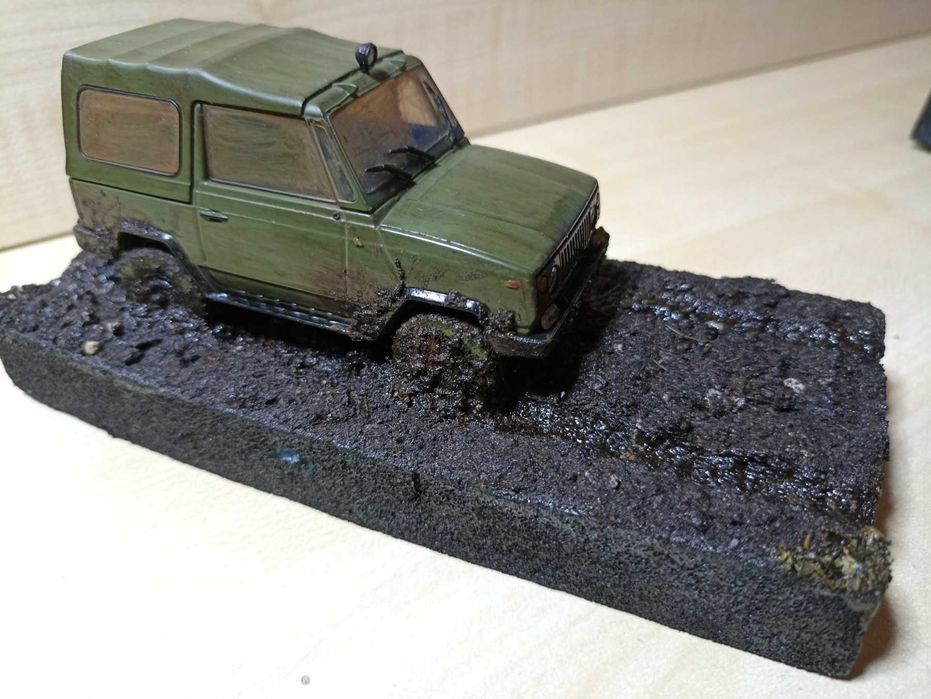 Диорама  УАЗ-3171  (ручная робота)