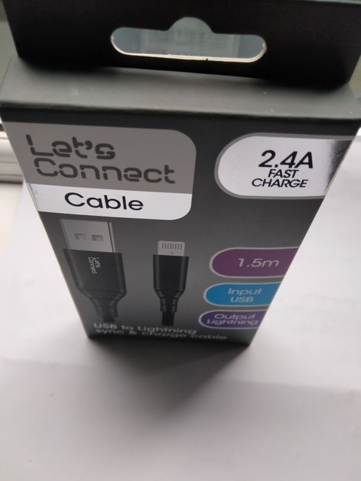 Cabo (Uk) 1,5m iPhone iPad iPod 2.4 novo