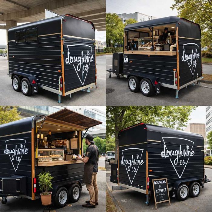 Przyczepa handlowa WOW, 3,5m Food Truck,  HOMOLOGACJA NOWA
