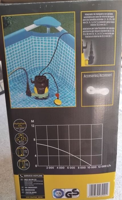 Bomba submergível para aguas limpas