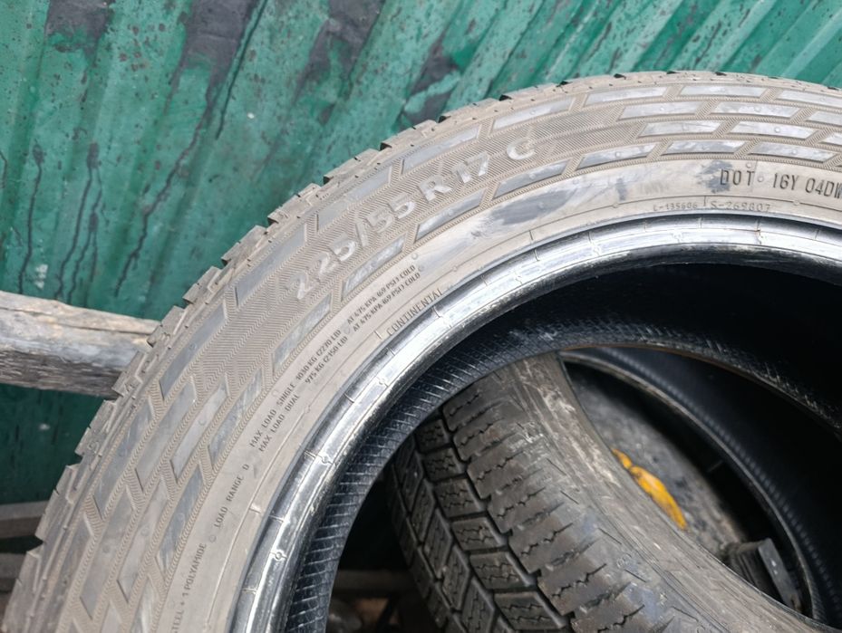 225/55/17c Continental всесезонні 24рік