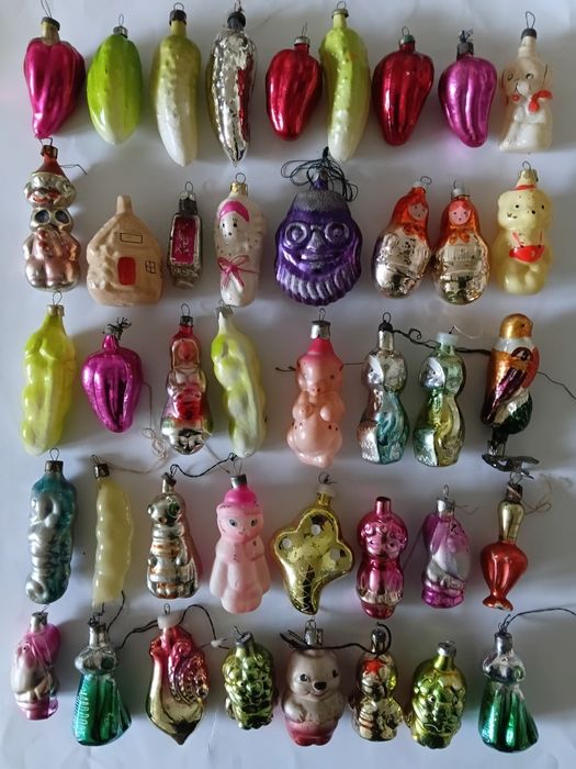 Елочние игрушки ссср часи домики крокодил