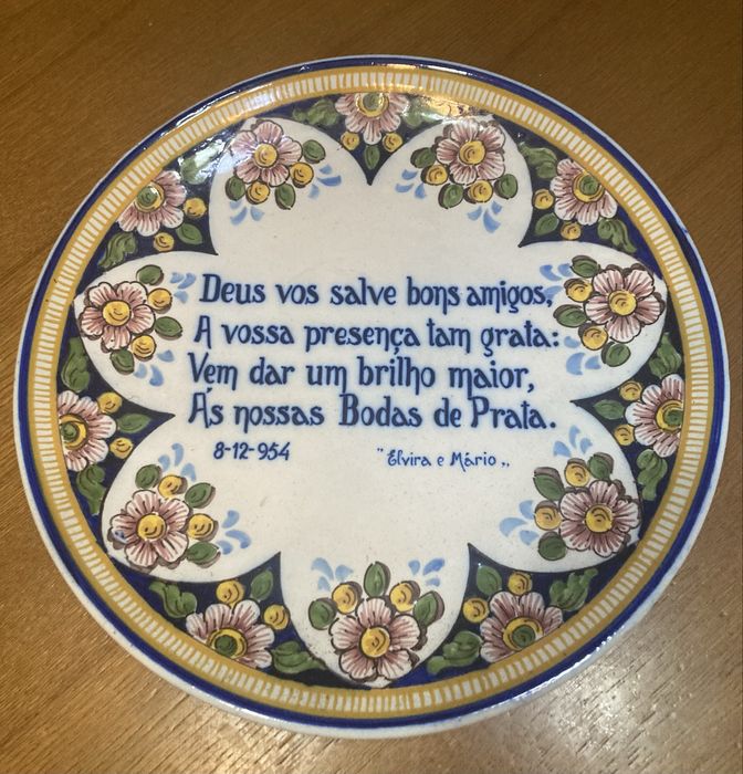 Pratão falante em faiança Cavaco