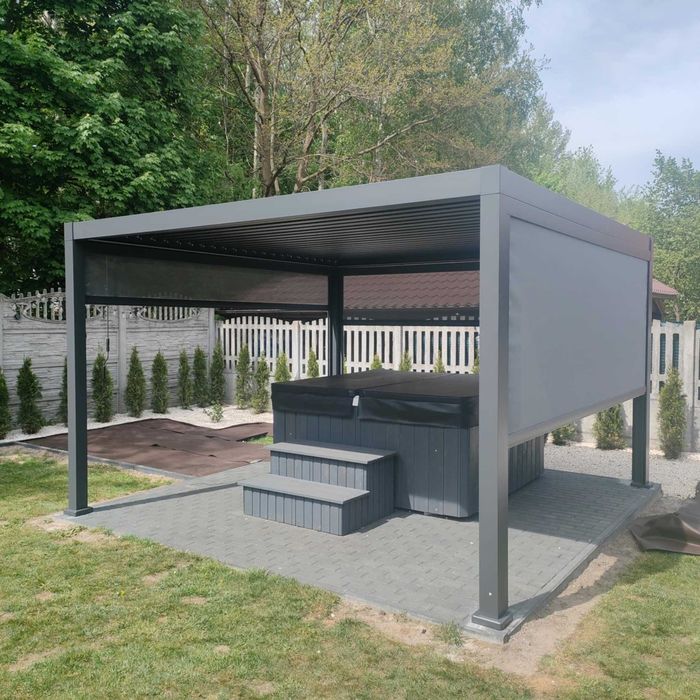 Pergola Ogrodowa Aluminiowa 3x4 Zadaszenie Tarasu Cała Polska