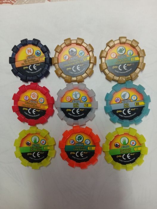 Tazos Pokémon Boinx originais