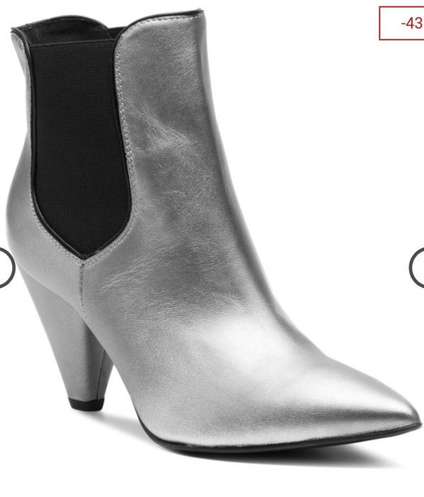 Botki gino rossi srebne nowe 36