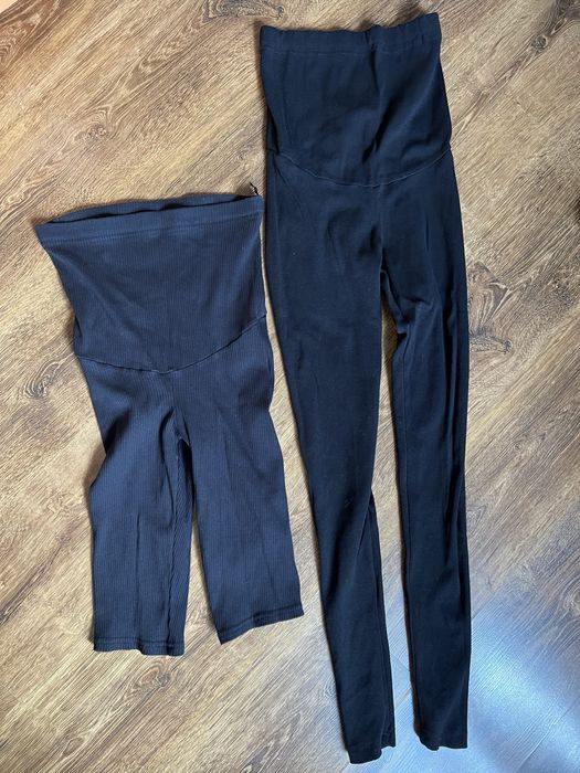 Лосини + велосипедки для вагітних в рубчик. (Укр розмір 44 95-98 см)