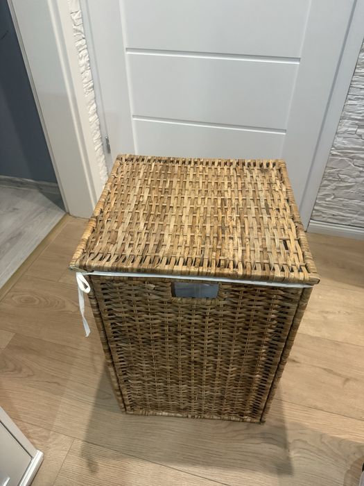 BRANÄS Kosz na bieliznę, rattan, 80 l