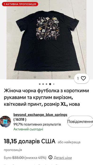 Дуже гарна  жіноча футболка
