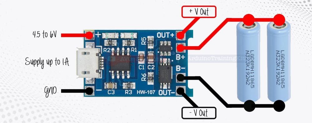Модуль зарядки для 18650 TP4056