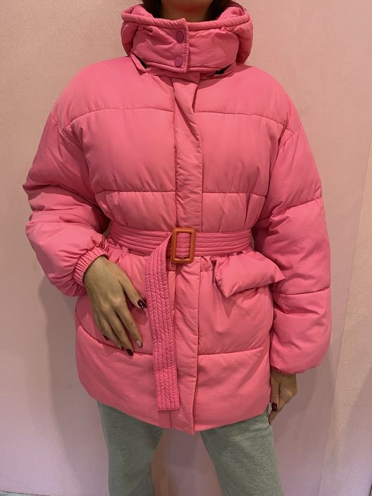 Пуховик з ремнем