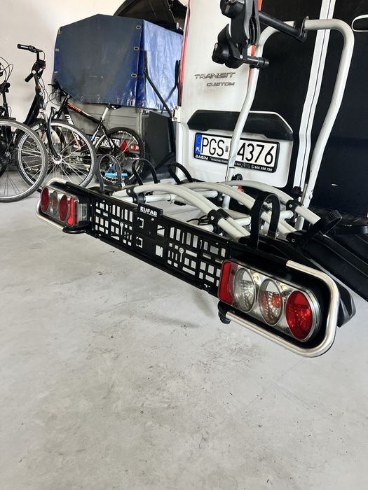 Baaznik roewerowy na 3 rowery Eufab Jake uchylny 60kg Thule