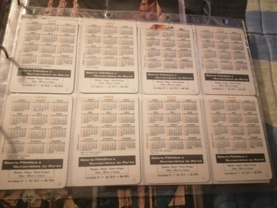 Calendários de bolso (1985) | Miniaturas de Barcos