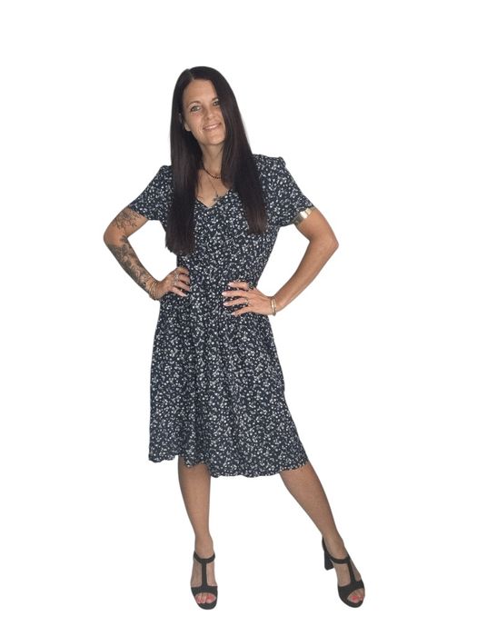 Sukienka Tommy Hilfiger Rozmiar m 38 granatowa w kwiatki