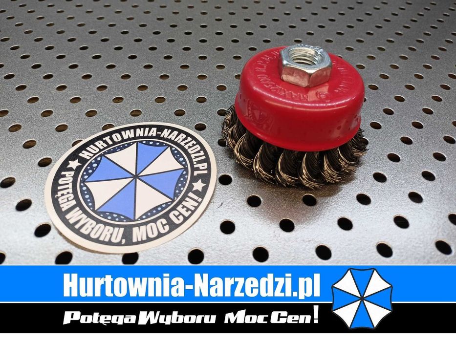 100szt. Szczotka M14 Druciana Czołowa 75mm Drut skręcany szczotka 75mm