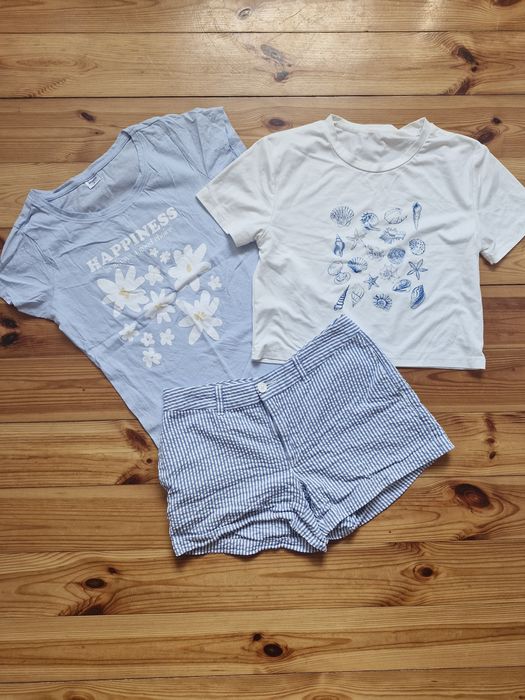 Zestaw letni: 2x T-shirt + Szorty GAP (Rozmiar S)