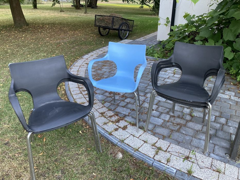 Krzesła ogrodowe krzesła plastikowe ogród używane tanio