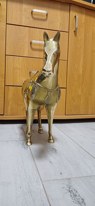 Koń mosiądz figurka rzeźba 6 kg